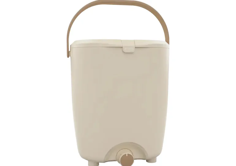 Composteur de cuisine Bokashi Pure 15L beige + activateur