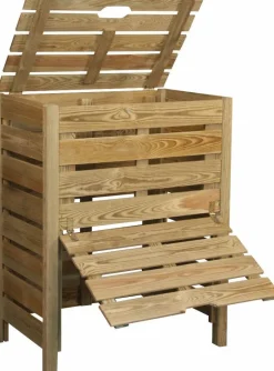 Composteur en bois KALE 80x50x100cm