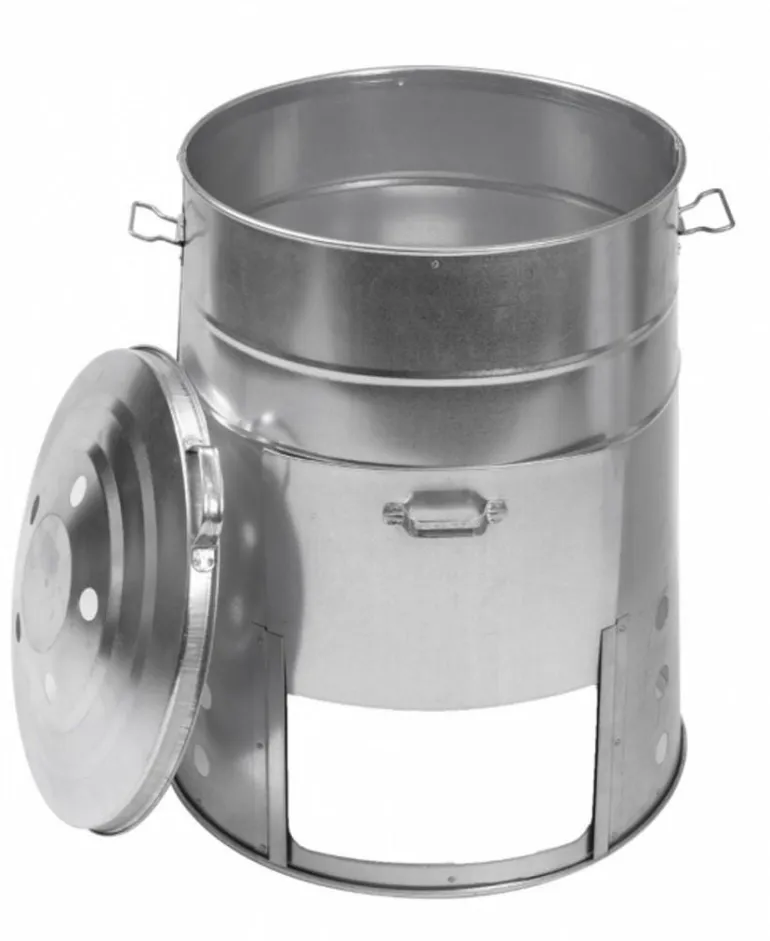 Composteur en acier galvanisé avec une trappe 120L