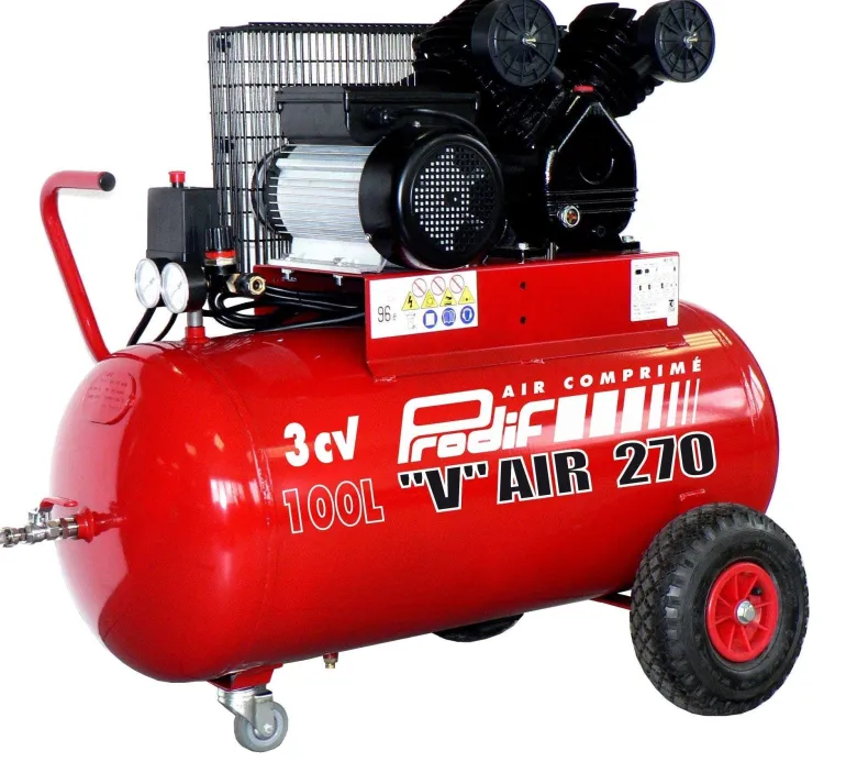 Compresseur d'air à courroie 100L 3CV PRODIF