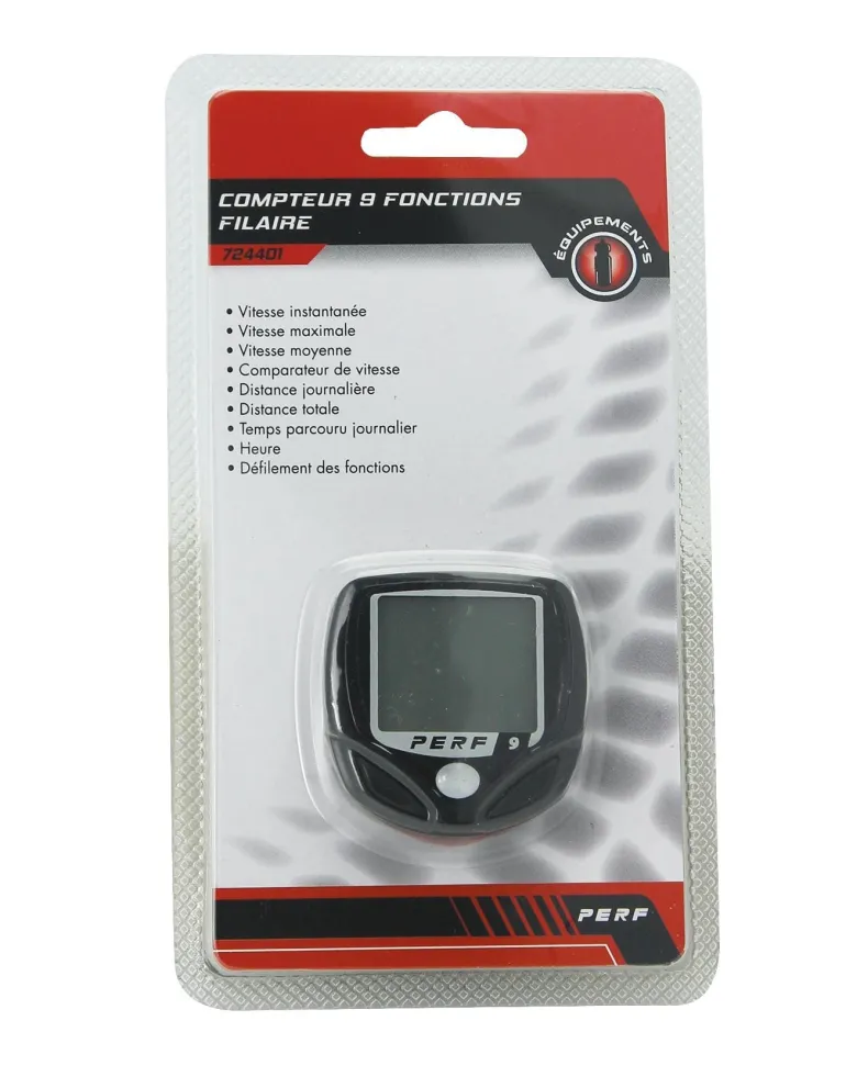 Compteur 9 fonctions filaire