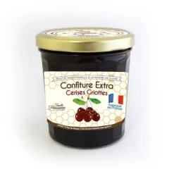 Confiture cerises griottes au miel 375g