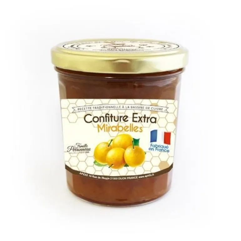 Confiture de mirabelles au miel 375g