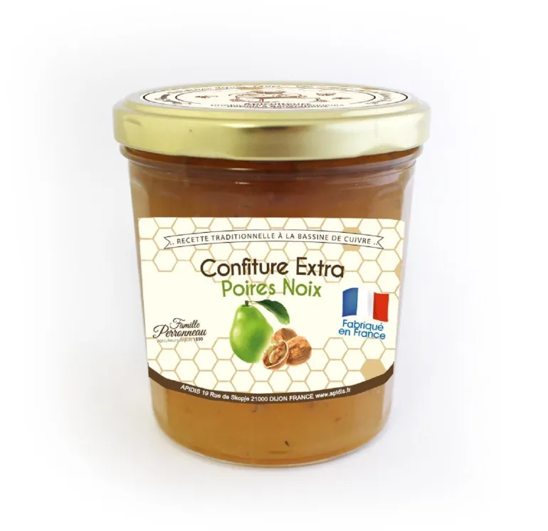 Confiture de poires/noix au miel 375g