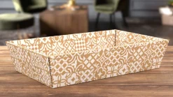 Corbeille kraft 37x28x07,3 cm blanc