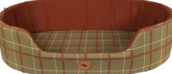 Corbeille chien Classic Confort Highland T65 kaki/rouille