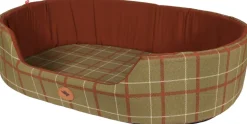 Corbeille chien Classic Confort Highland T60 kaki/rouille