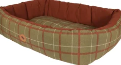 Corbeille chien Cosy Confort Highland T67 kaki/rouille
