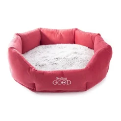 Corbeille pour petit chien Igloo ronde rouge MARTIN SELLIER