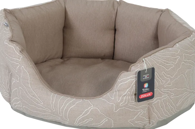 Corbeille ronde pour chien Club Naya taupe ZOLUX