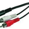 Cordon audio FPE jack 3.5mm femelle stéréo / 2 RCA mâles