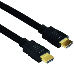 Cordon audio/vidéo FPE HDMI 1.4 mâle/mâle doré nylon 28AWG
