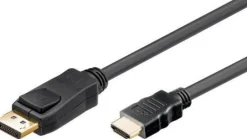 Cordon audio/vidéo FPE display port mâle vers HDMI mâle - 1m