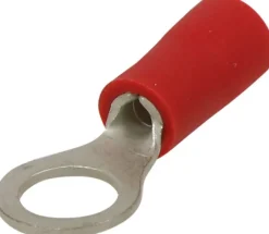 Cosse à oeil isolée rouge M5 (x10)