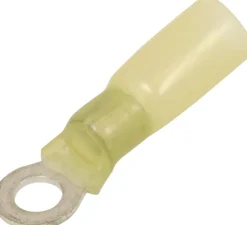 Cosse à oeil isolée thermorétractable jaune M5 (x10)