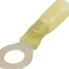 Cosse à oeil isolée thermorétractable jaune M6 (x10)