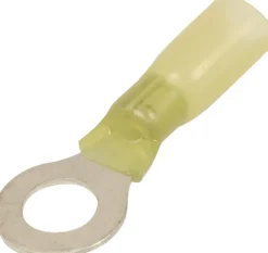 Cosse à oeil isolée thermorétractable jaune M6 (x10)