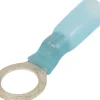 Cosse à oeil isolée thermorétractable bleue M8 (x10)