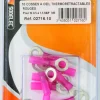 Cosse à oeil isolée thermorétractable rouge M6 (x10)