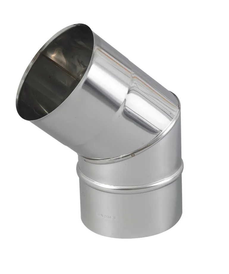 Coude BR45° 2 parties inox 304 Ø150mm