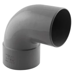 Coude PVC évacuation 87° mâle/femelle Ø80
