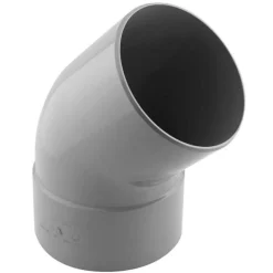 Coude PVC évacuation 45° mâle/femelle Ø200