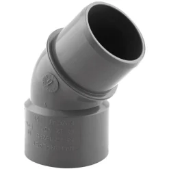 Coude PVC évacuation 45° mâle/femelle Ø32