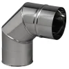 Coude équerre 90° 3 parties inox 304 Ø153mm