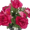 Coupe funéraire de roses et callas H 25 Ø 25 cm