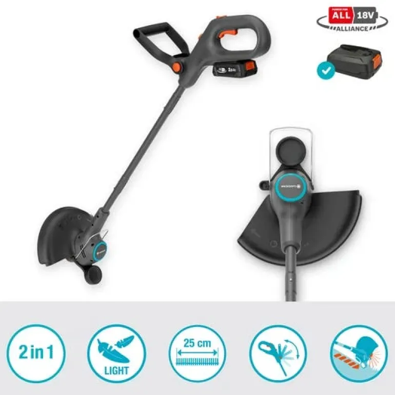 Coupe-bordures EasyTrim 25/18V P4A (produit seul) GARDENA