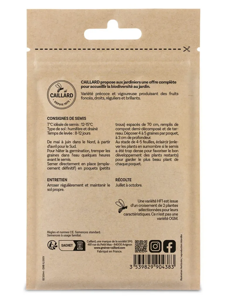 Courgette Athos Hf1 2,5g CAILLARD