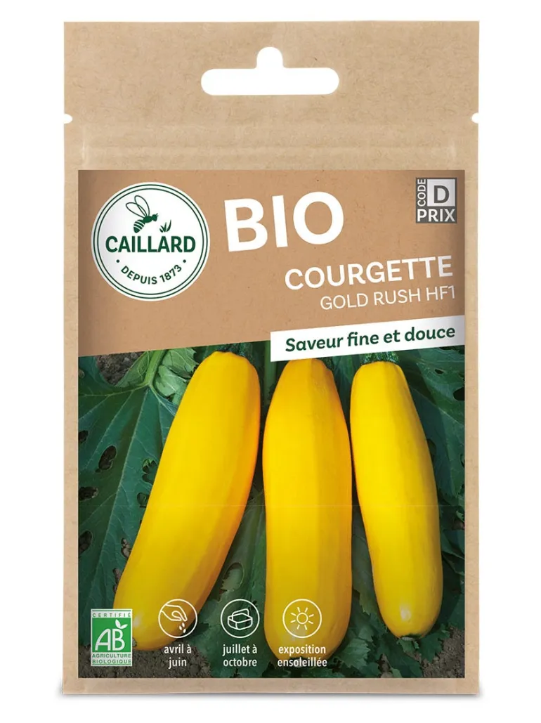 Courgette Gold Rush Hf1 Bio 3g CAILLARD