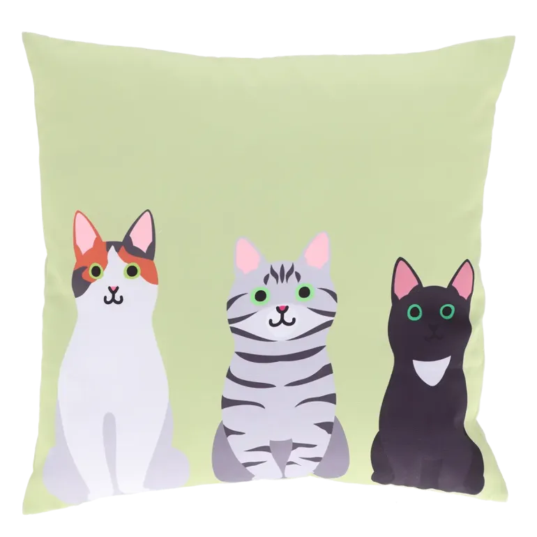 Coussin d'extérieur motif chats