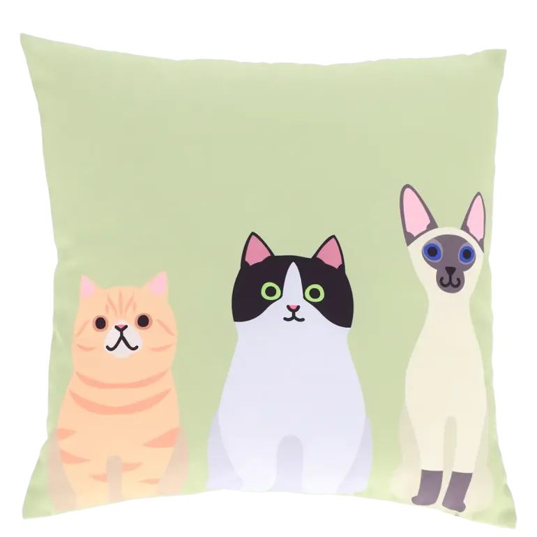 Coussin d'extérieur motif chats