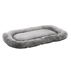 Coussin ovale antidérapant 110 x 70 cm gris