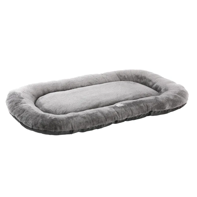 Coussin ovale antidérapant 110 x 70 cm gris