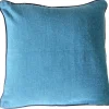 Coussin uni 45x45 cm bleu canard