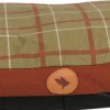 Coussin déhoussable One confort Hightland T60 kaki/rouille