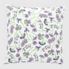 Coussin extérieur fleurs mauves