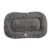 Coussin ovale antidérapant 80 x 50 cm gris