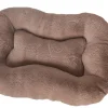 Coussin Ovaly taupe 80x55 cm