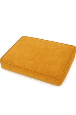 Coussin pour chien Hampton jaune moutarde 100 cm