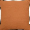 Coussin uni 45x45 cm rouille