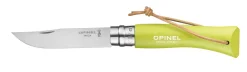 Couteau fermant Vri baroudeur n°7 vert anis avec lien OPINEL