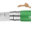 Couteau fermant Vri baroudeur n°7 vert prairie avec lien