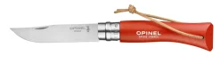 Couteau fermant Vri baroudeur n°7 orange avec lien OPINEL