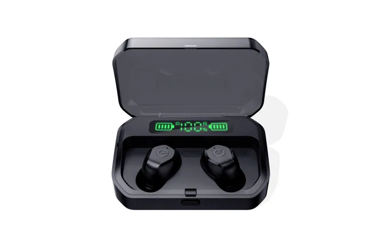 Écouteurs sans fil Bluetooth avec étui de charge