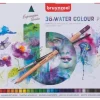 Crayons de couleur, boîte métallique de 36