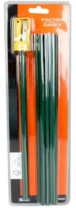Crayons de maçon (x12) et taille crayon FISCHER DAREX