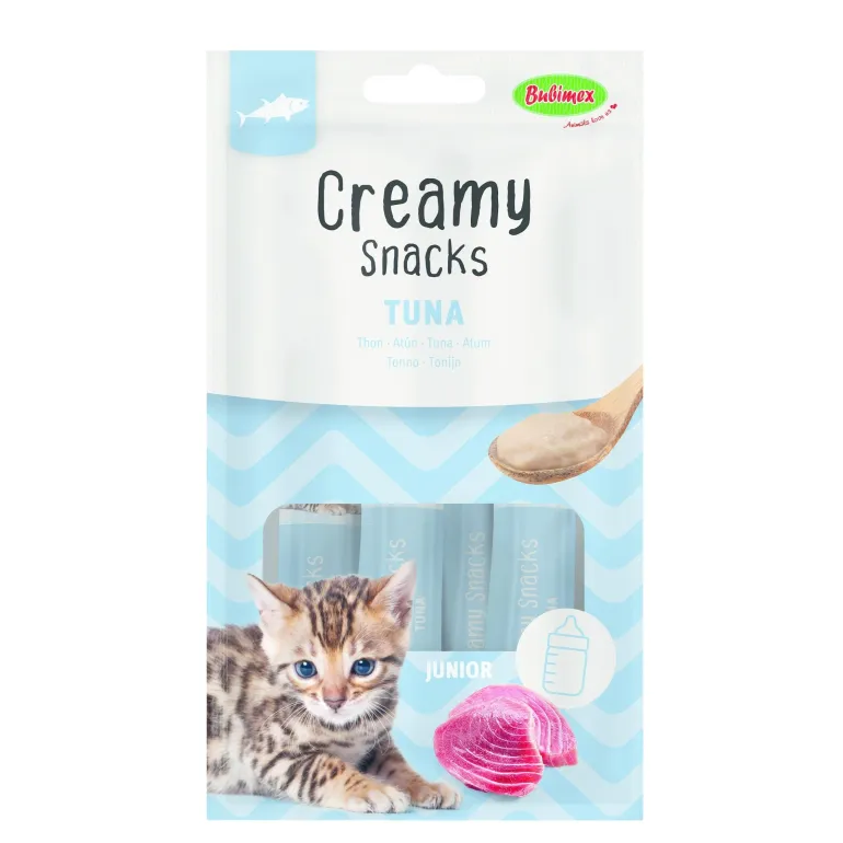 Creamy snacks pour chaton au thon 60g (x4) BUBIMEX